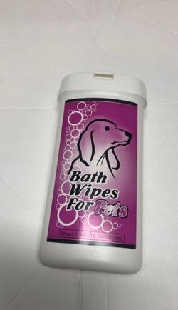 Bath wipes for pets