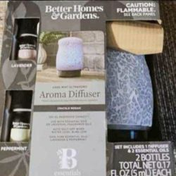 AROMATHERAPY Disfuer 2 Bottle OIL  NEW