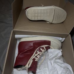 Rick Owen Leather Red