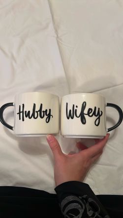 Threshold Target Hubby Wifey Mugs