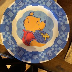 Winnie The Pooh Melamine Plates (8 Total)