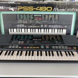 Yamaha PSS 480 Portasound Music Station Synthesizer Keyboard