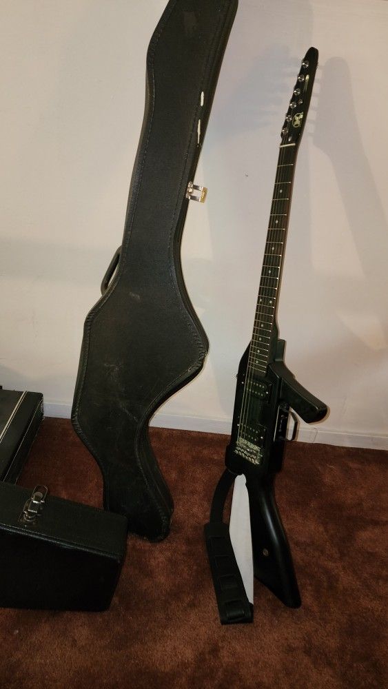 Hondo Rambo M16 Machine Gun Guitar WITH CASE