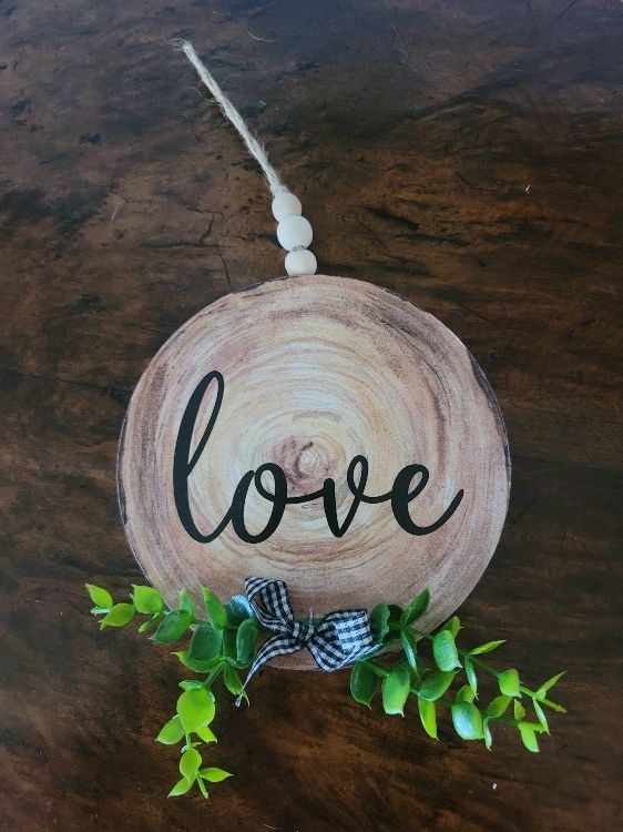 Love Wood Sign For Sale