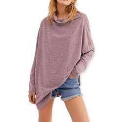 FREE PEOPLE Bella Vista Thermal Tunic Top Womens Large
