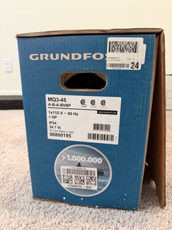 Grundfos MQ3-45 1 HP Booster Pump