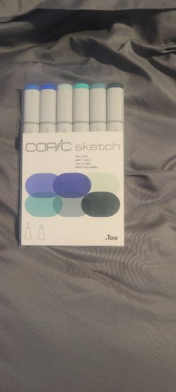 Copic Sketch Marker Set, 6-Colors, Sea & Sky