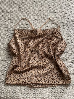 L Cowl neck silk tank