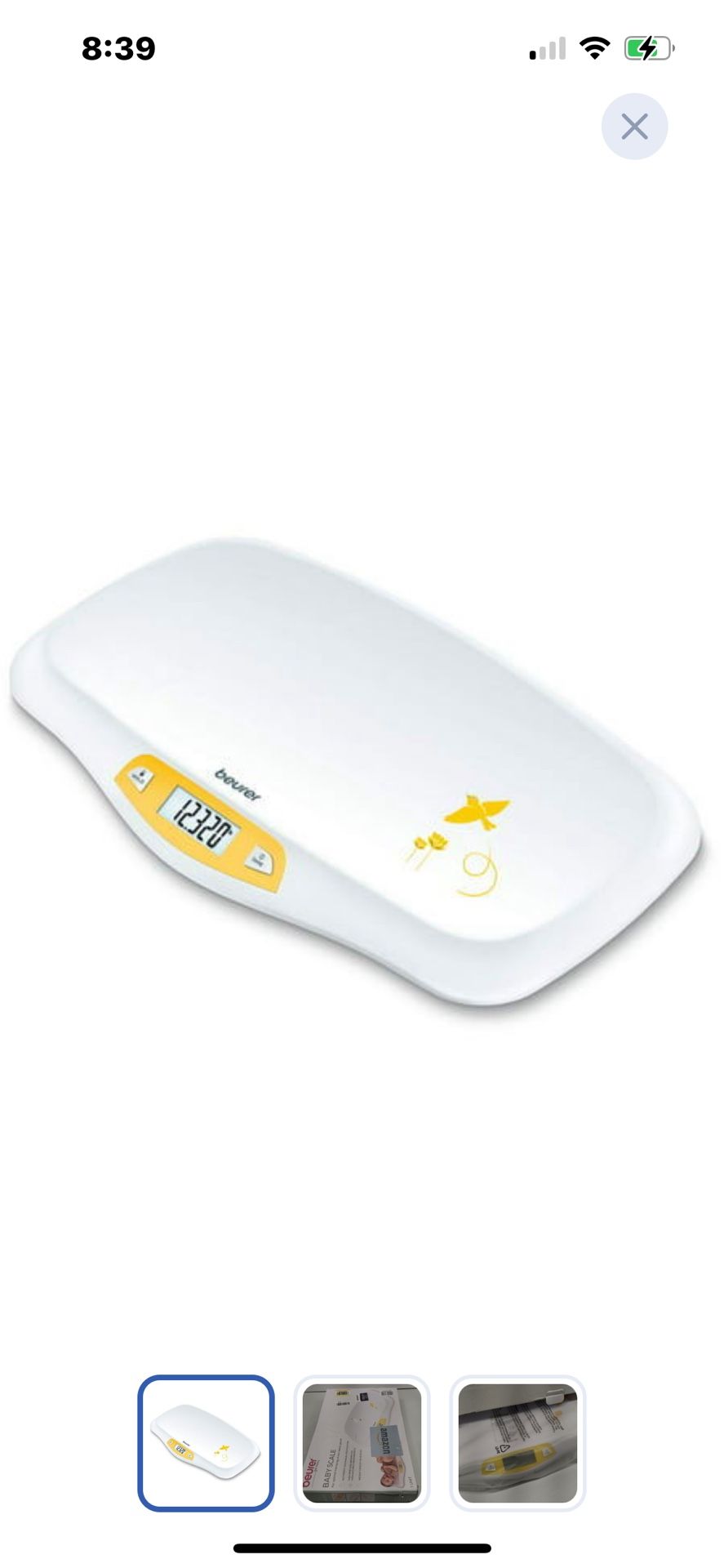 “New”Digital Baby Scale (curved)weighs Up To 44lbs(retail$59)