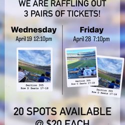 Raffling Out 3 Pairs Of Dodgers Tickets