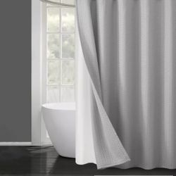 Essential Spa Shower Curtain Set 4 New Grey 
