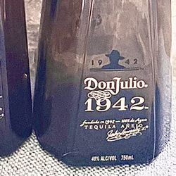 Two Empty bottles DON JULIO 1942