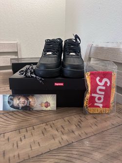 Black Supreme air forces 1