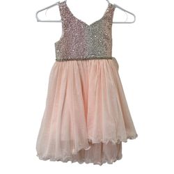 NEW American Princess Dress  Pink Sequined Full Skirt Princess Dress Girls Sz 5 NWT