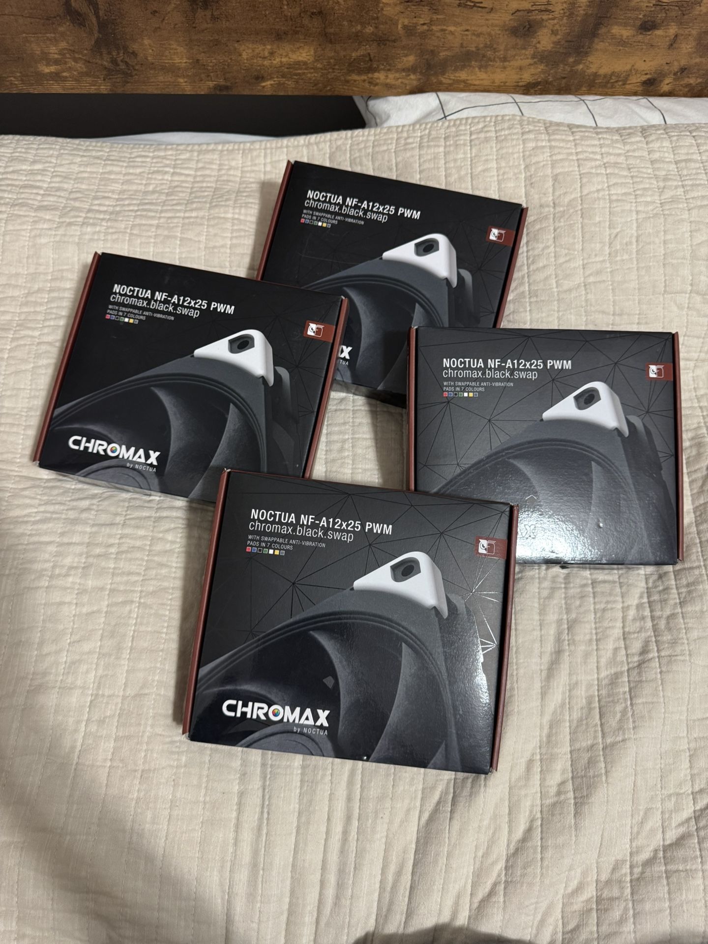 Noctua NF-A12x25 PWM 120mm Premium Fan β Brand New (4 Available)
