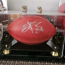 Travis Kelce Mahomes KC Kansas City Autographed Signed Official Football 