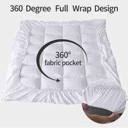 Full Size Sleep Mantra 100% Cotton Mattress Topper