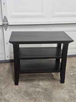 Wood End / Side Table  Black