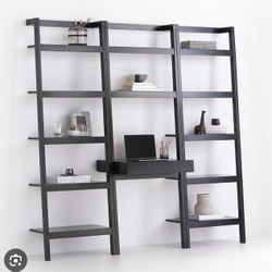 Used Crate&Barrel Leaning Shelves 