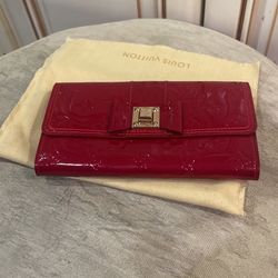 LV Patent Red Wallet