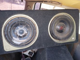 10" subs + box.