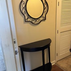 Entry Table And Mirror