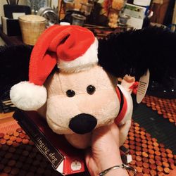 ANIMATED FLAPPING EARS CHRISTMAS SINGING DOG