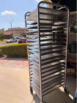 Commercial Aluminum Bakery Sheet Pan Rack – $79  First come, first served. No holds.