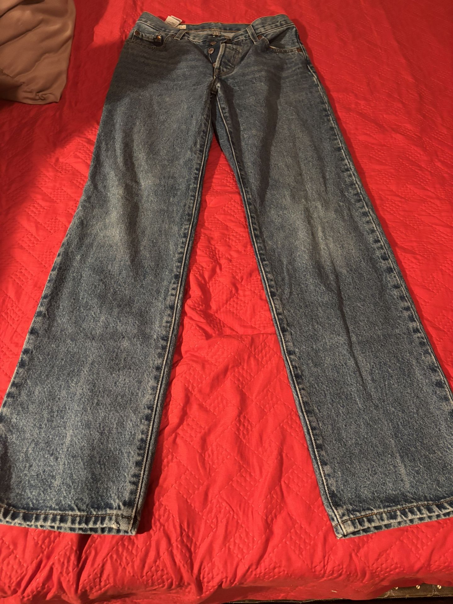women’s Levis 501s wide leg