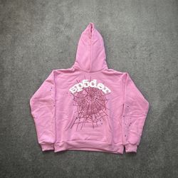 Sp5der Pink Hoodie M