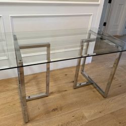 Glass and Chrome Desk