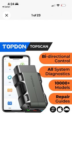 2026 TOPDON TopScan Scanner All Systems OBD2 Scanner Diagnostic Tool for Car