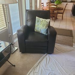 Comfortable Faux Leather Recliner