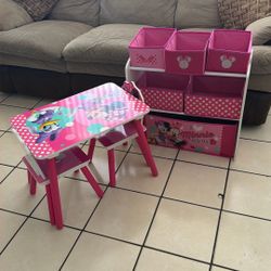 Kids Table & Toy Storage