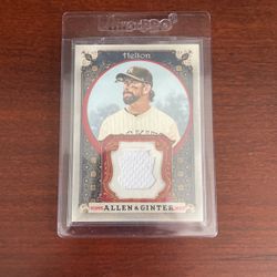 Todd Helton Allen & Ginter Relic Jersey Care 