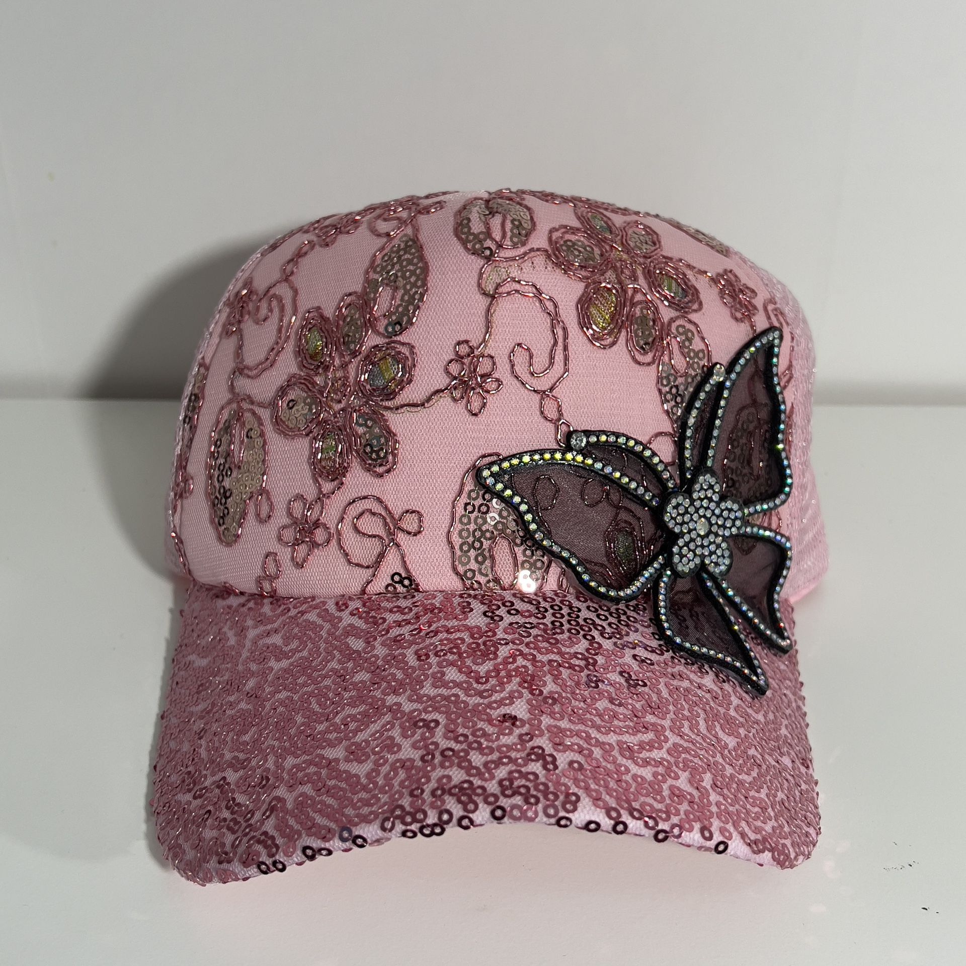 Pink Butterfly Hat For Women 