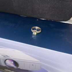 Moissanite 2 Piece Wedding Ring 