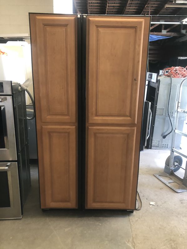 Ge profile wood panel refrigerator for Sale in Denton, NC OfferUp