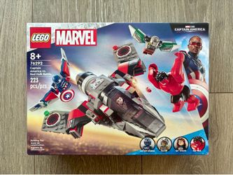 New LEGO Marvel Captain America vs Red Hulk Battle 76292
