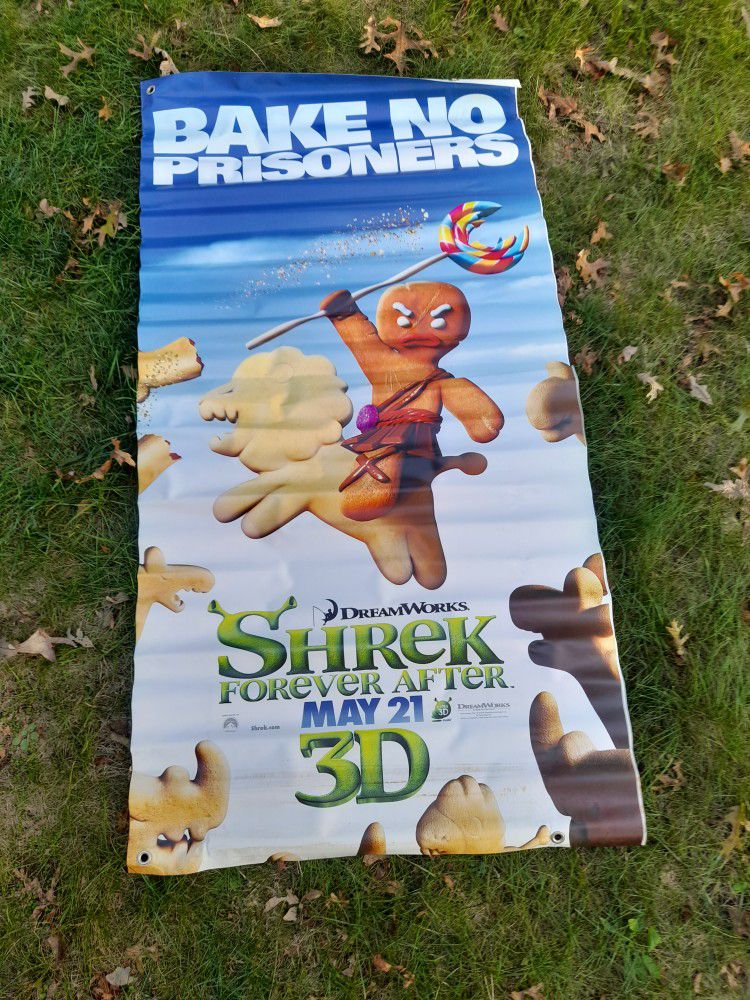 Shrek Forever After 3D Movie Banner