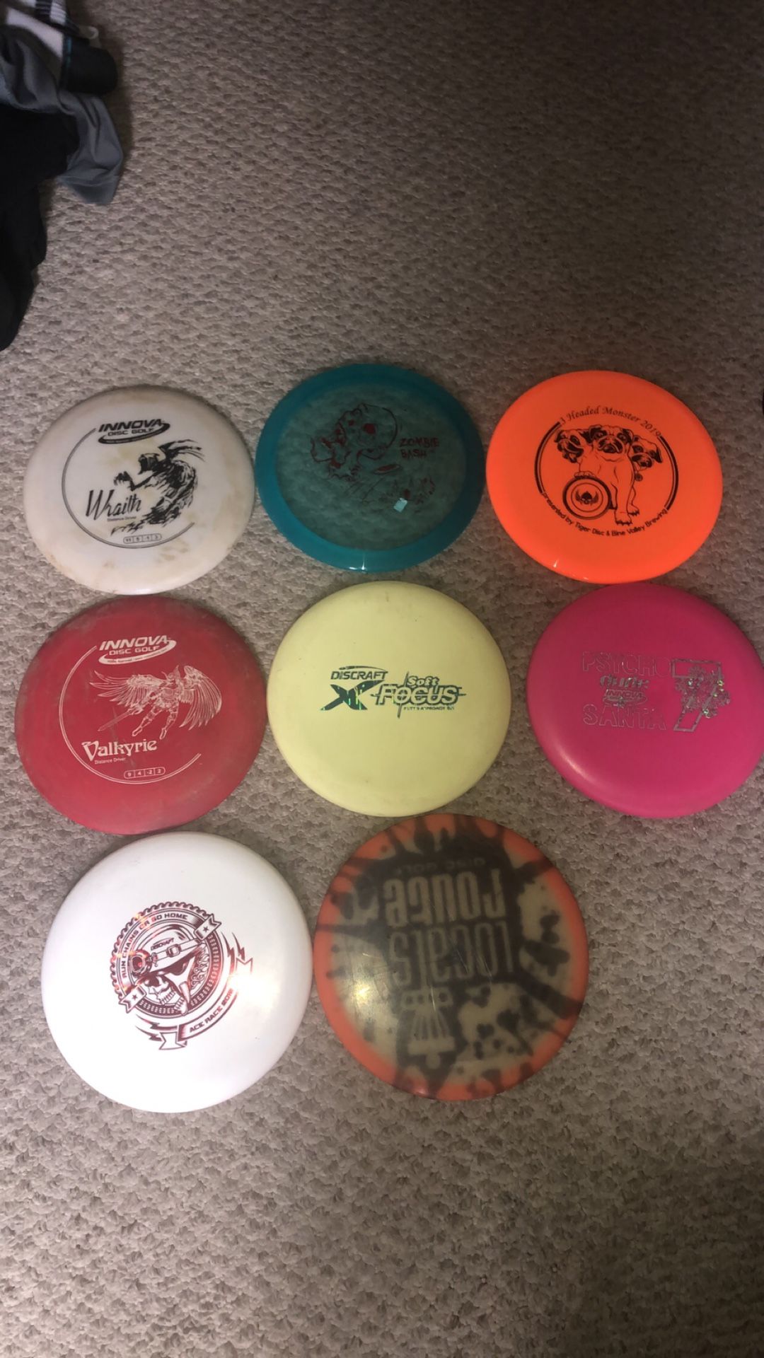 Disc Golf discs