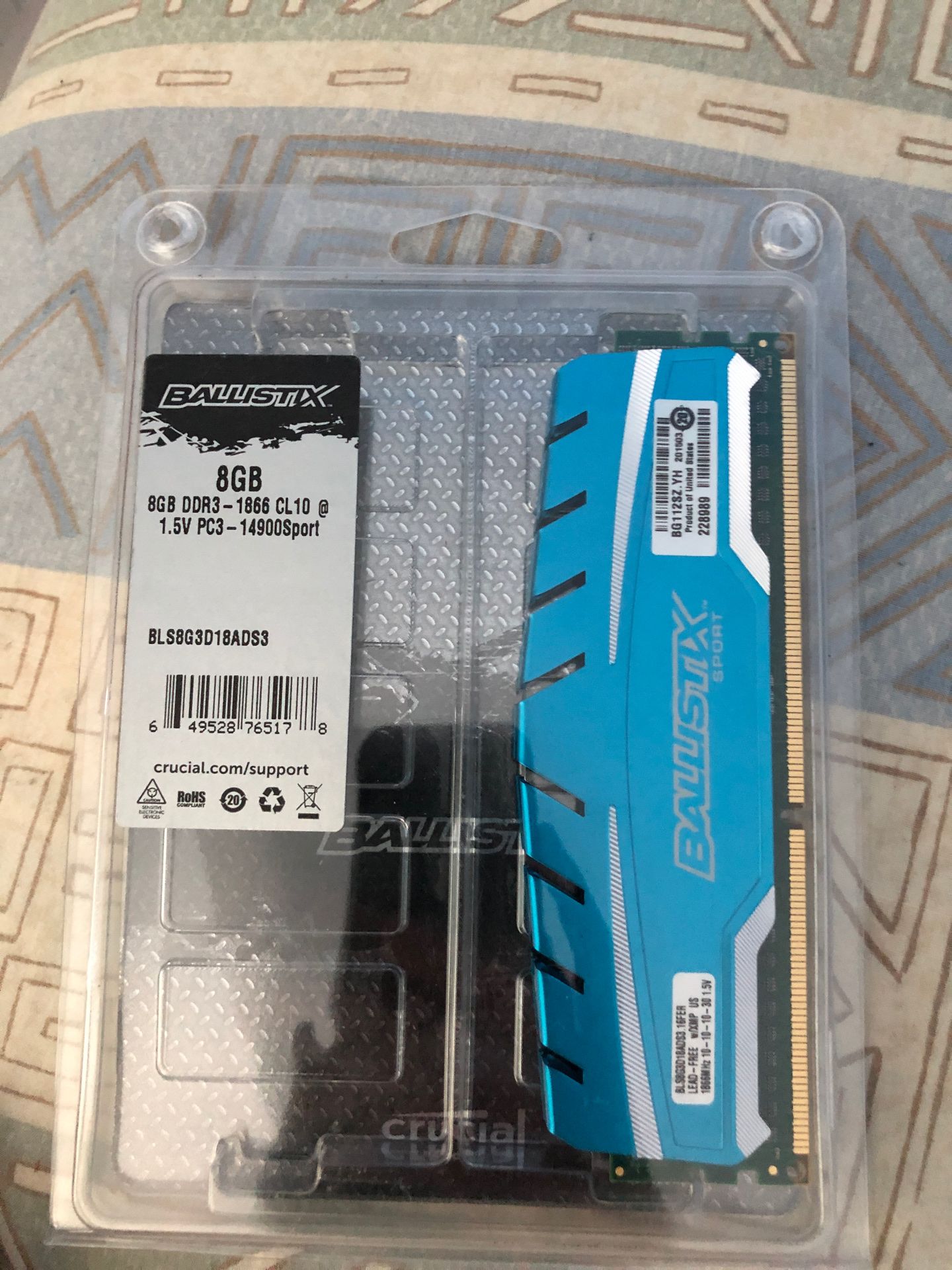 Ballistix 8GB DDR3 Ram