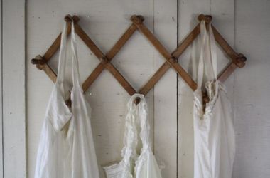 Boho Vintage Peg Rack Accordion Wood Farmhouse Urban 