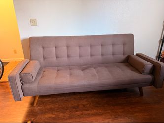 Vineego Modern Convertible Fabric Futon Sofa Bed – Brown