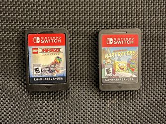 Nintendo Switch Games Ninjago And SpongeBob Kart