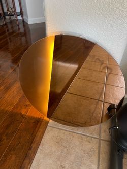 Bedroom mirror with light