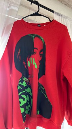 M Billie Eilish Red And Green Sweatshirt