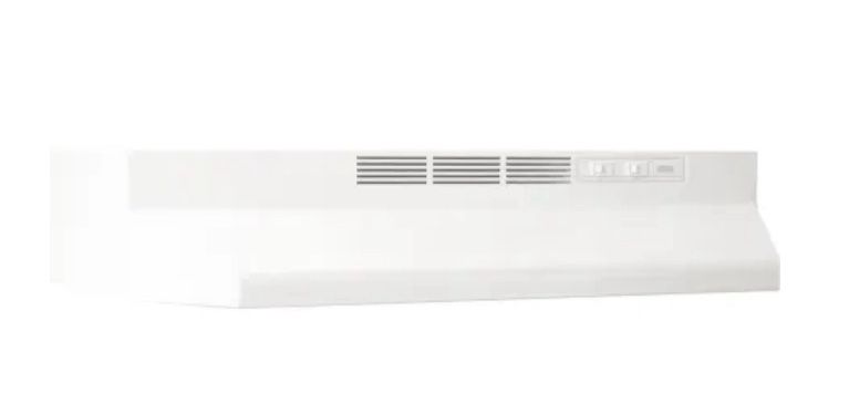 Broan 30" Wide Steel Non Ducted Under Cabinet Range Hood