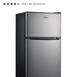 Whirlpool Refrigerator Mini Fridge 4.0 cu ft.