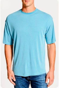 Burma Bibas Aqua Cool Comfort Technology Medium S/S Pullover Korea Shirt Top NWT
